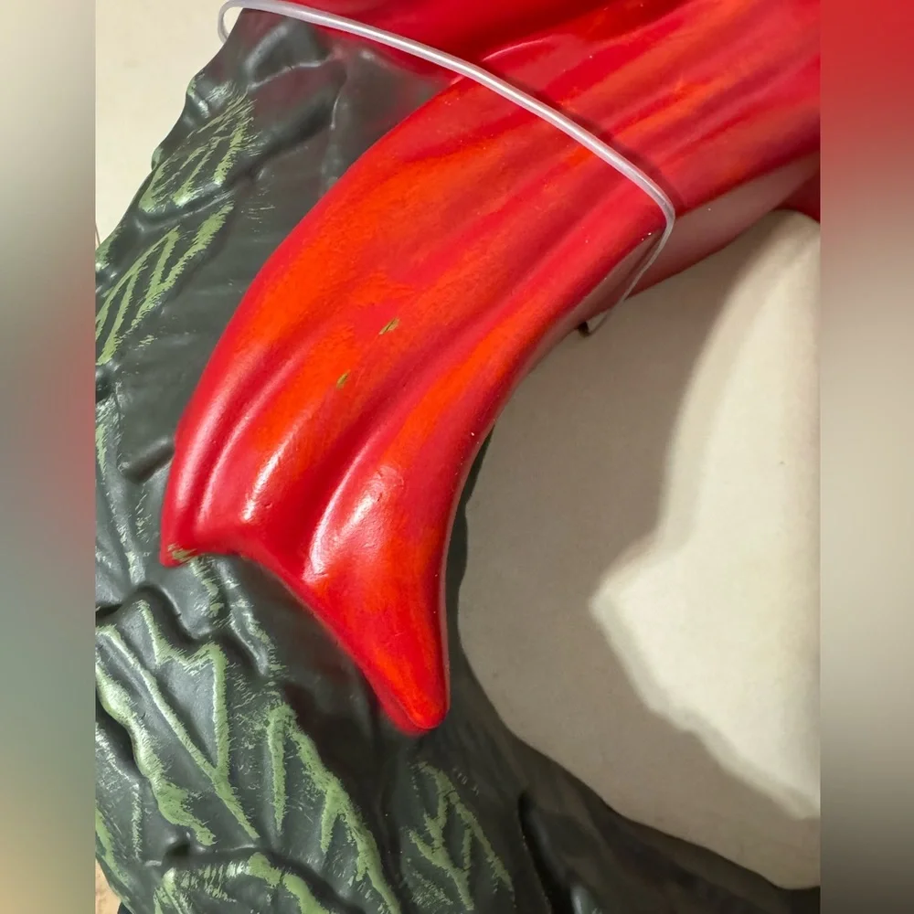 John Derain Blow Mold 16” Lite Up Wreath-*has a few scratches